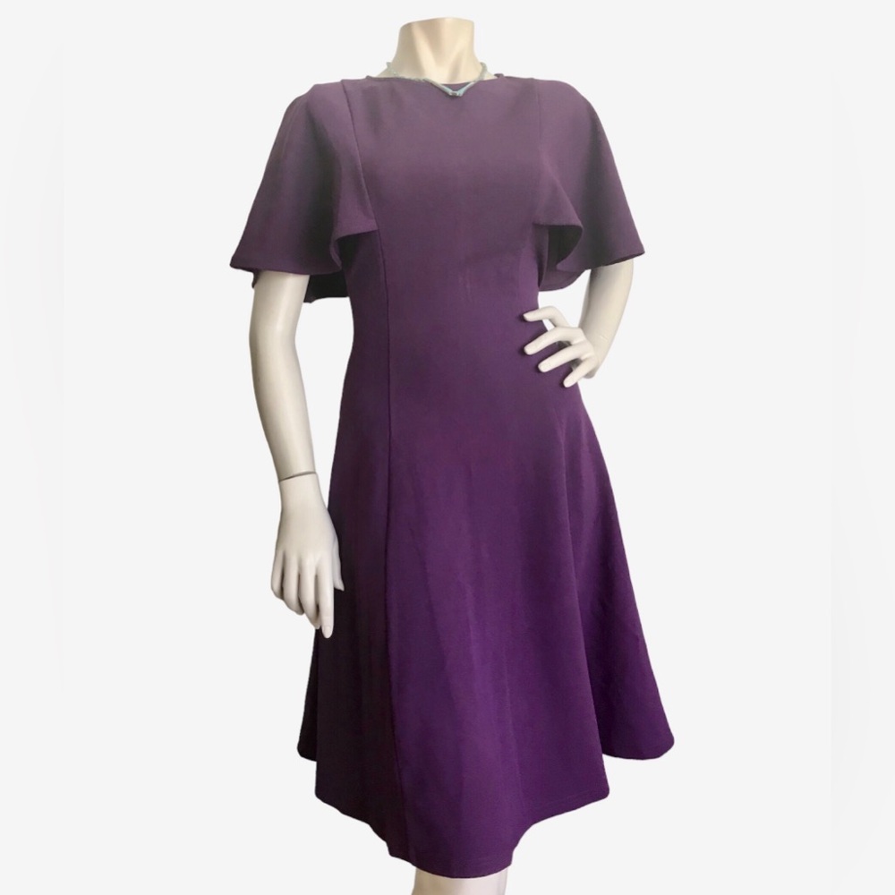 Fit and flare feminine formal dress